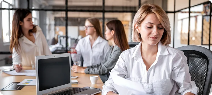 Professional translator working on certified documents